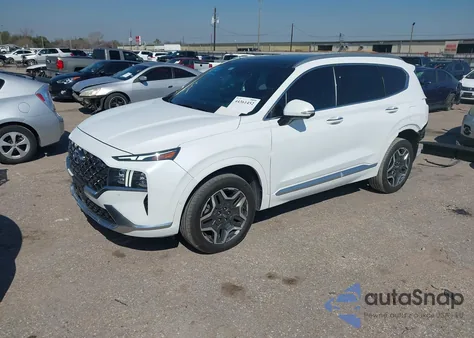 2021 Hyundai Santa Fe Calligraphy z USA, uszkodzony, nr VIN 5NMS5DAL5MH316686